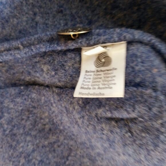 Giesswein Tyrol pure wool grey Austrian traditional jacket wool gray EU 40 US 10 - Picture 7 of 10